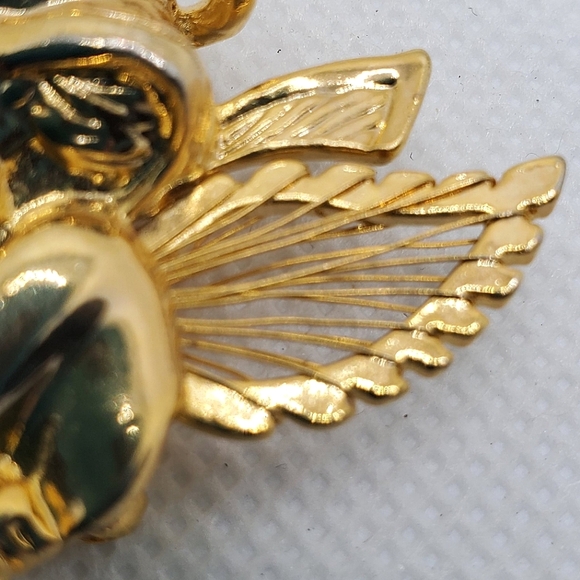 Vintage Angel Pin with Heart Charm by AAI - Picture 6 of 7